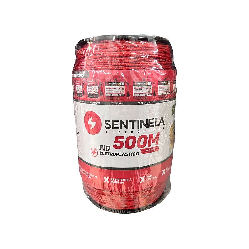 Fio eletroplástico golden 15/6 500m - Sentinela - Agrocampo
