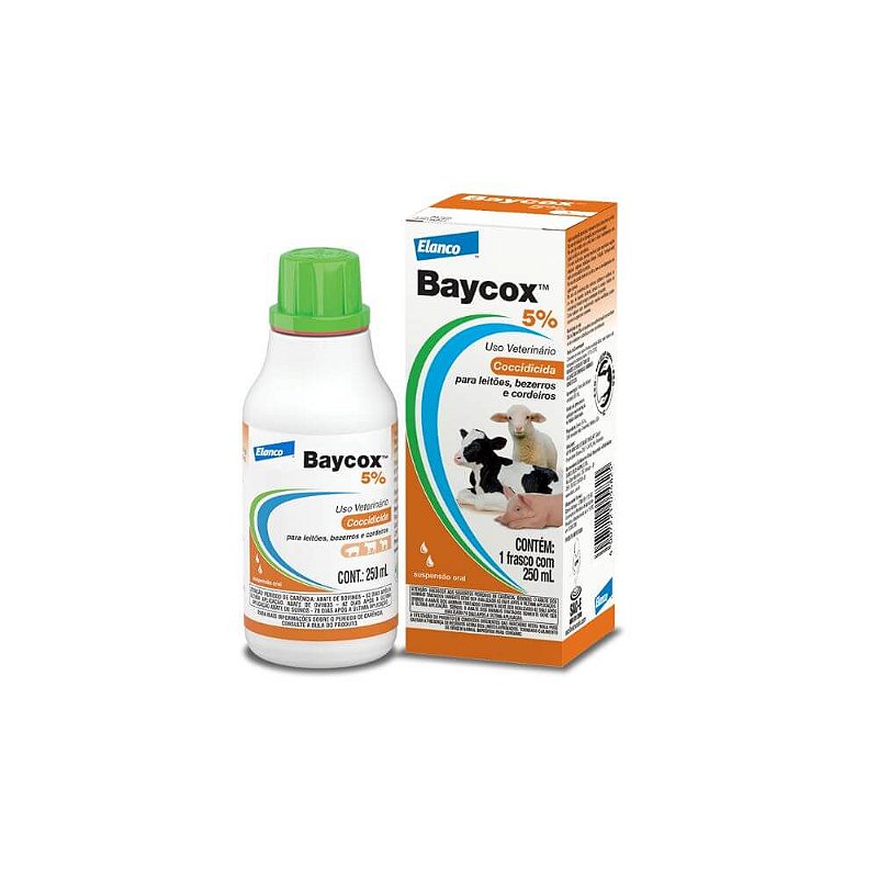 Baycox 5% 250mL - Elanco - Agrocampo Giordani: Produtos Veterinários e  Agropecuários