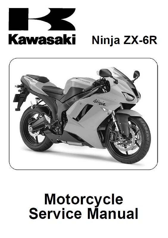 Manual De Serviço Da Kawasaki Ninja ZX-6R 2007 a 2008 - Mecanicando