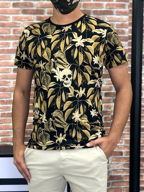camisa estampada floral