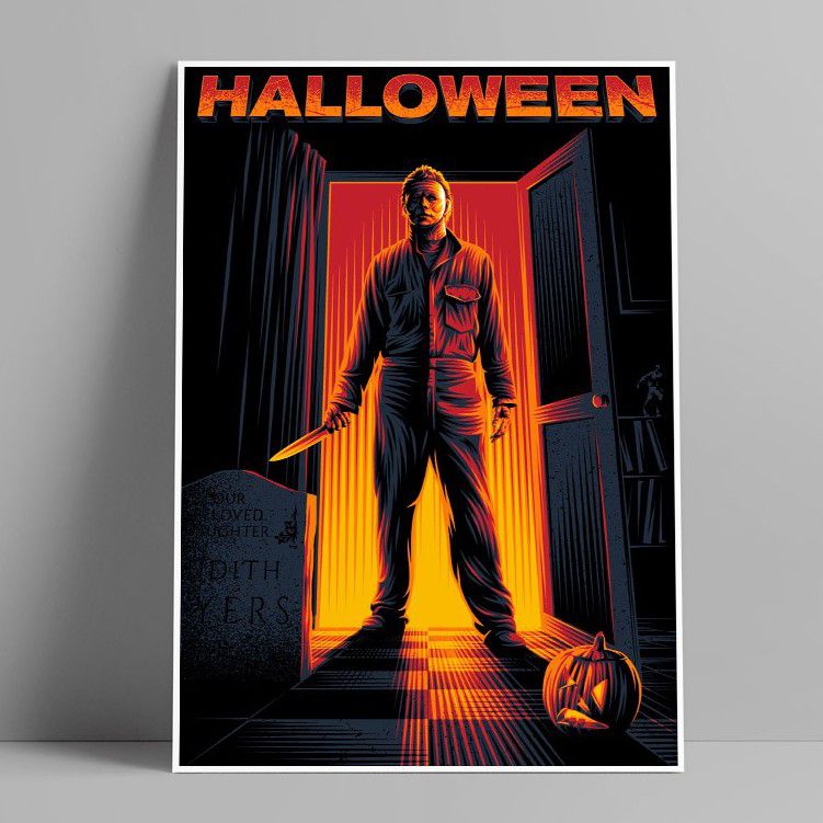 Placa Decorativa - Halloween 2 - Filmes - Loja FETH - Camisetas e Croppeds  com estilo, diretas e minimalistas