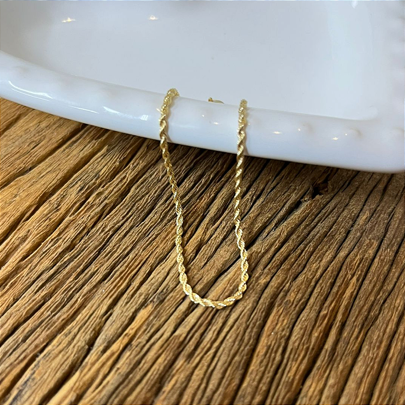Pulseira Cordão Baiano A Ouro18k 2,5MM