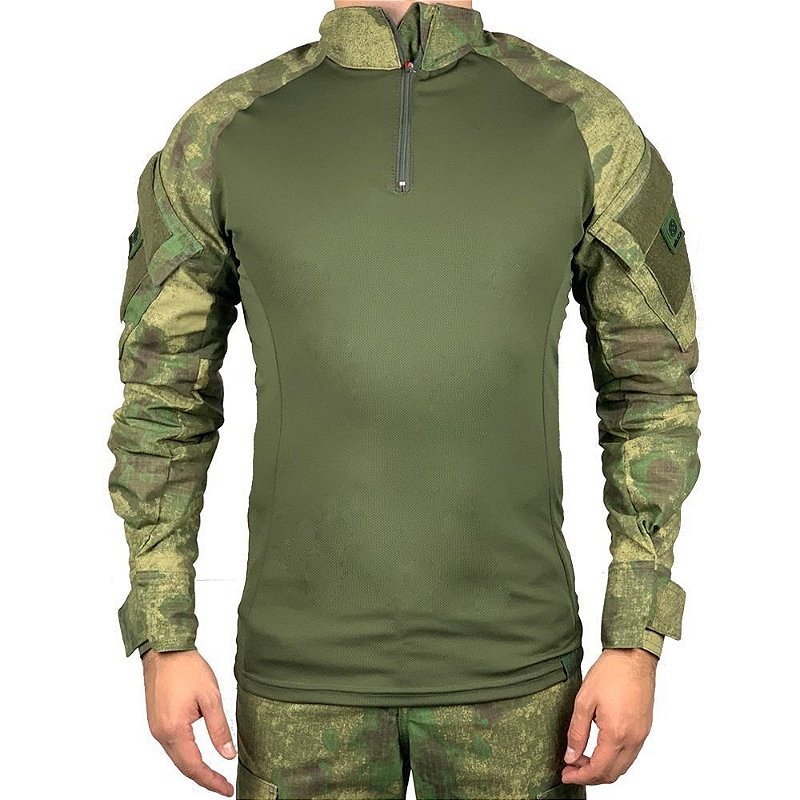 Combat Shirt Camuflado Atacs FG Bélica - Shop Militar Combat Shirt Camuflado Atacs FG Bélica - Shop Militar