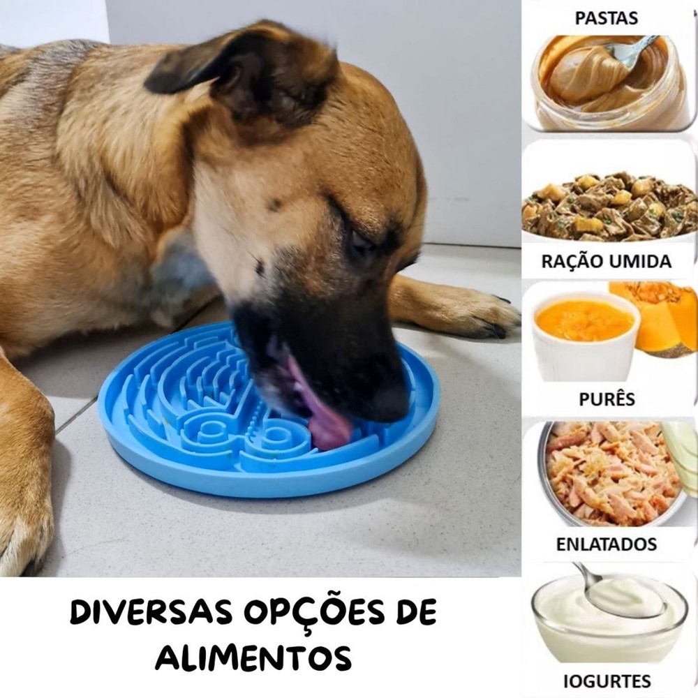 Tapete de Lamber Azul para Pets | Antiestresse | Zenpet - Petshop