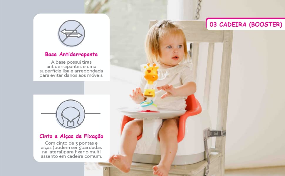 Multi Assento Bumbo - Caixa Mágica - Aluguel de Brinquedos e Itens pra Bebês