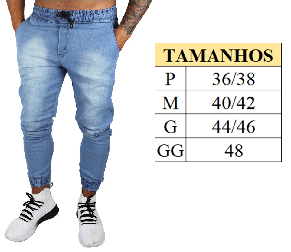 calça jeans masculina gg