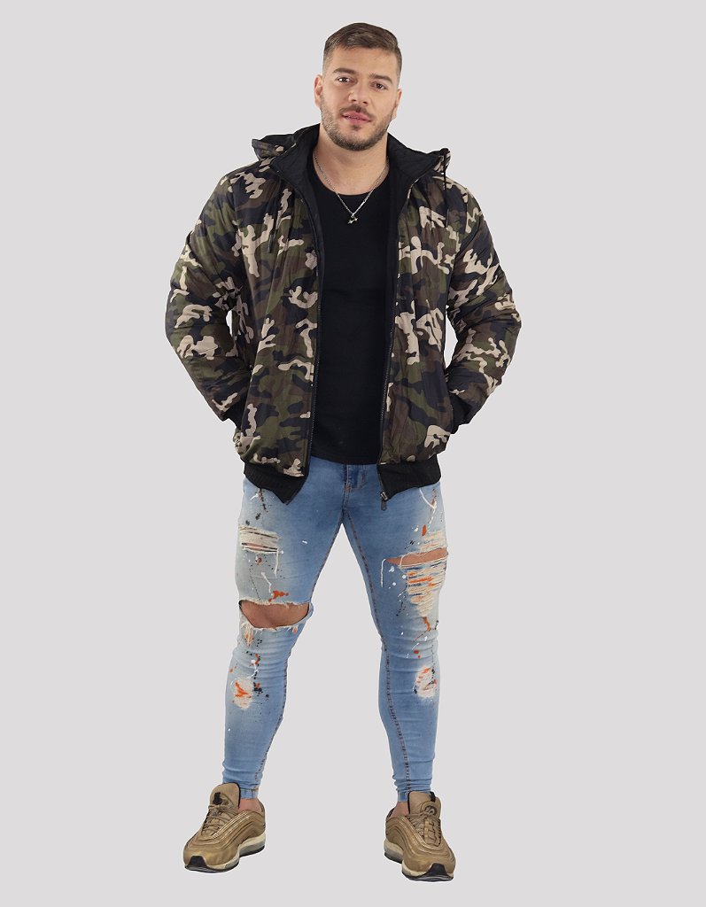 jaquetas masculinas dupla face