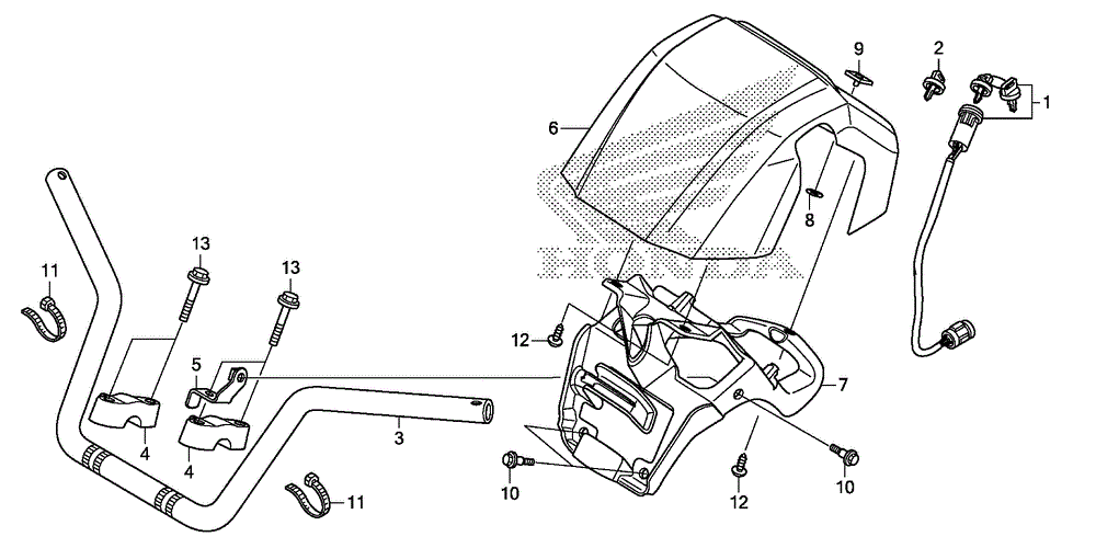 Comprar Chave Virgem Guidão (TIPO 1) Honda Fourtrax - 2008 até