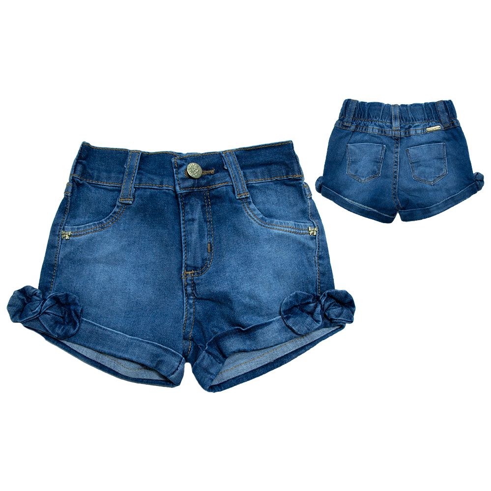 shorts jeans laço