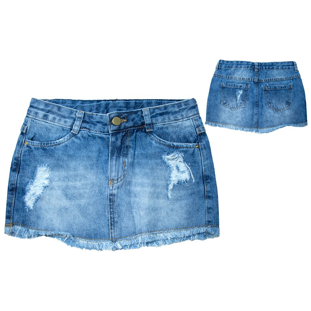 saias infantil jeans