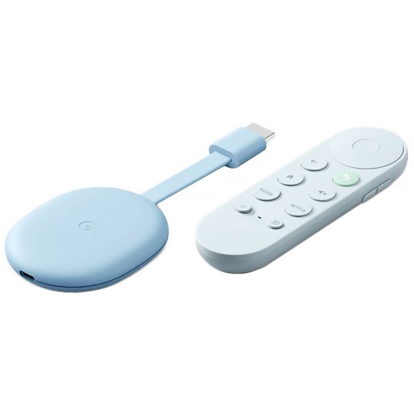 Chromecast Com Google TV 4K - Azul - Loja de Eletrônicos Chromecast Com Google TV 4K - Azul - Loja de Eletrônicos