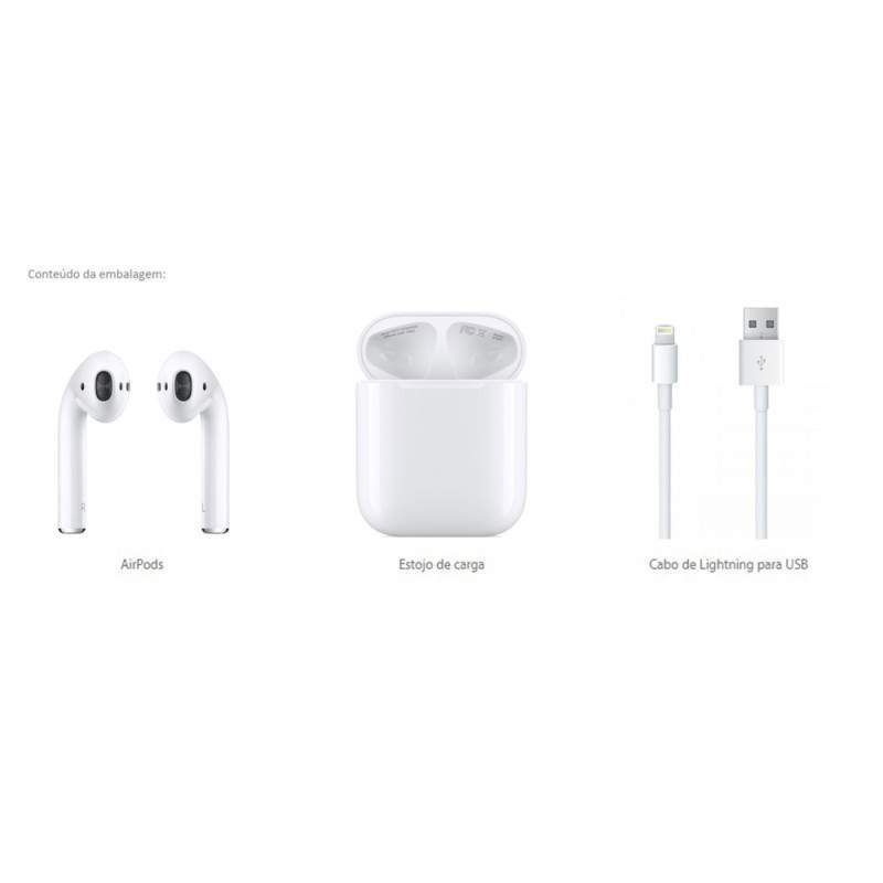 AirPods 2 - Apple - Cdk Tech - Loja de Eletrônicos - Assistência