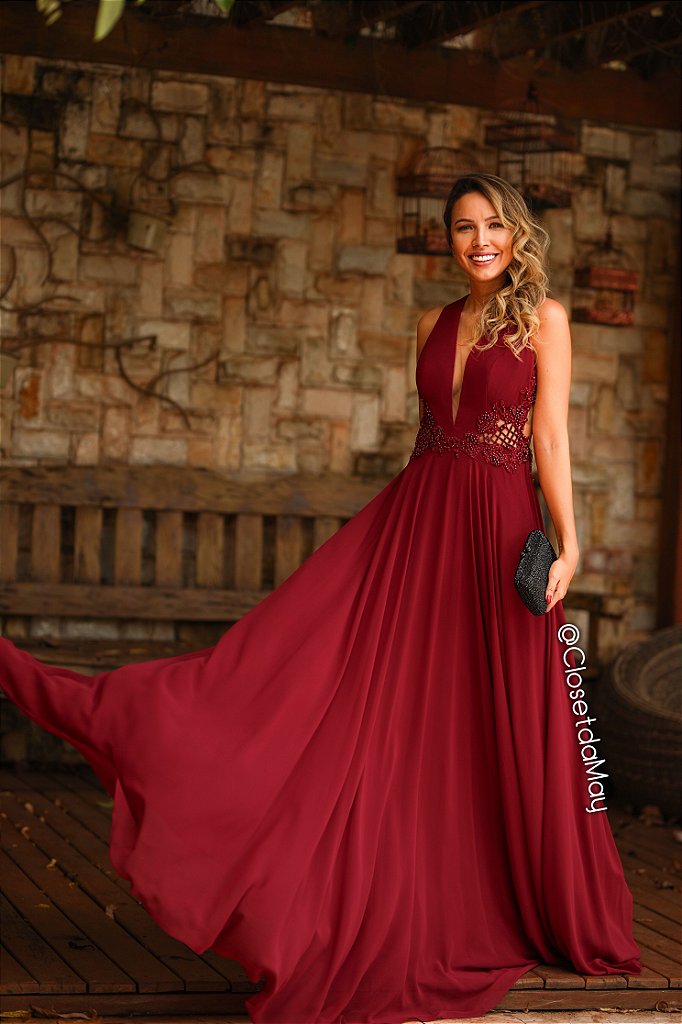 vestido madrinha pedraria