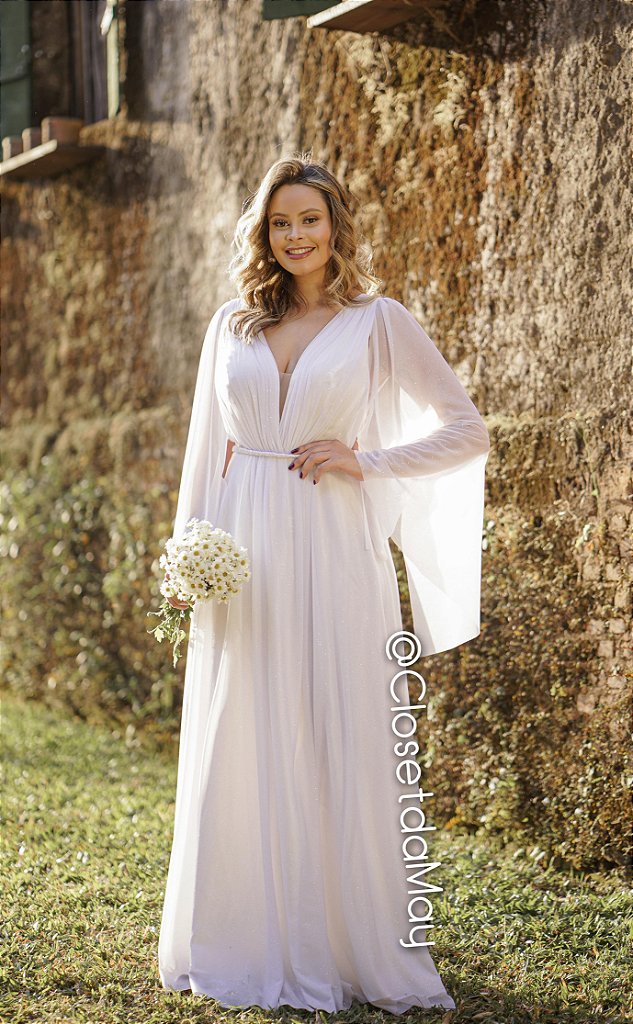 vestido para pré wedding plus size