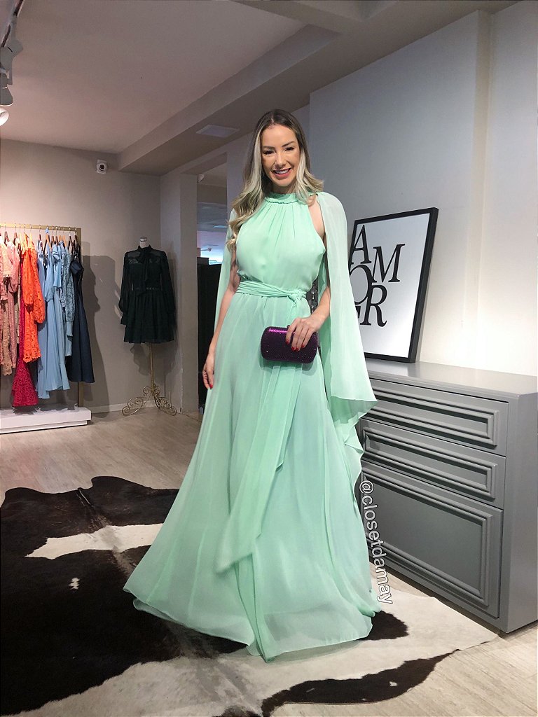 vestido solto de tecido