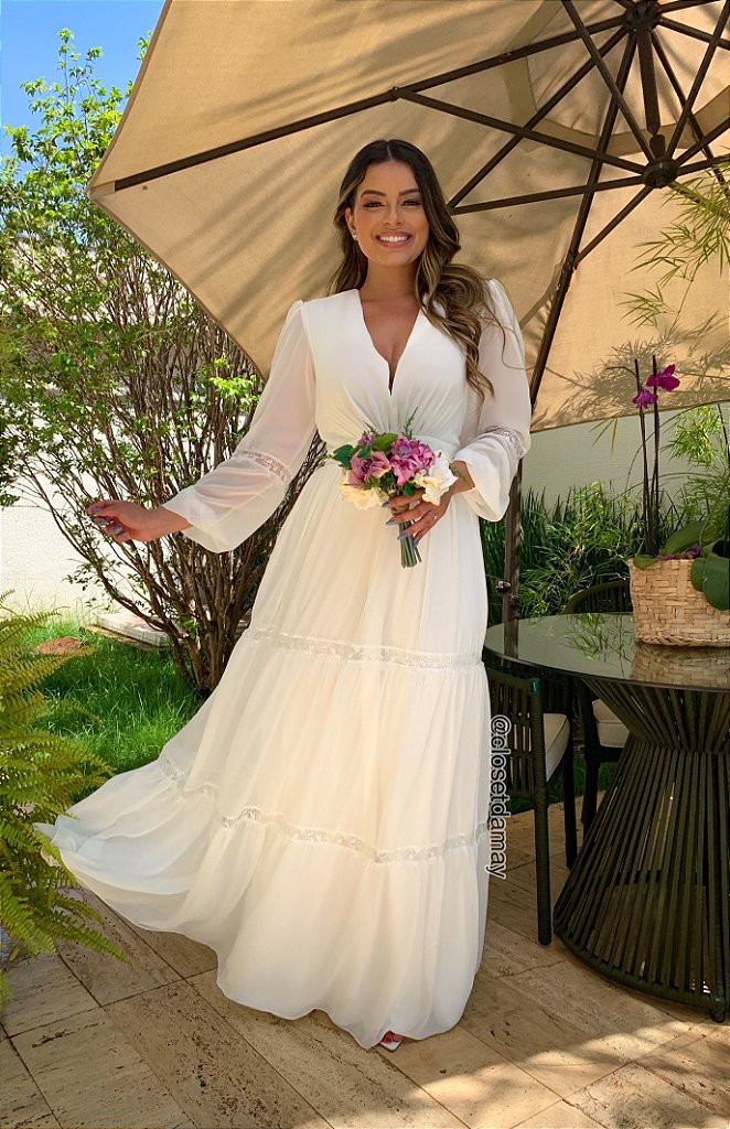 vestido branco de seda curto