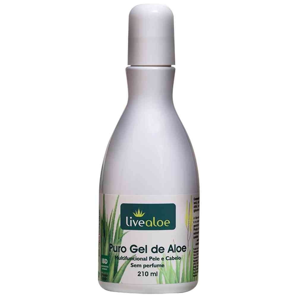Puro Gel de Aloe - Multifuncional Pele e Cabelo Livealoe - 210ml - Der -  Dermabox - No Poo e Low Poo Shop