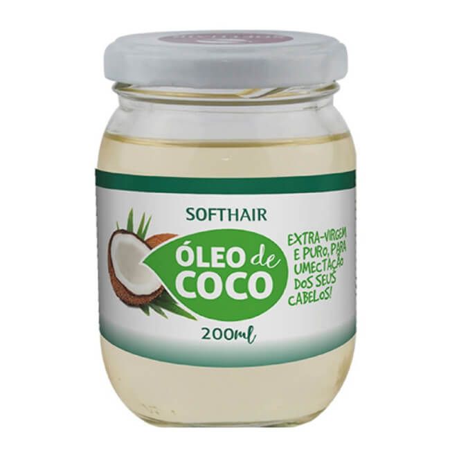 Óleo de Coco Extravirgem - 200ml - SoftHair - Dermabox - Dermabox - No Poo  e Low Poo Shop