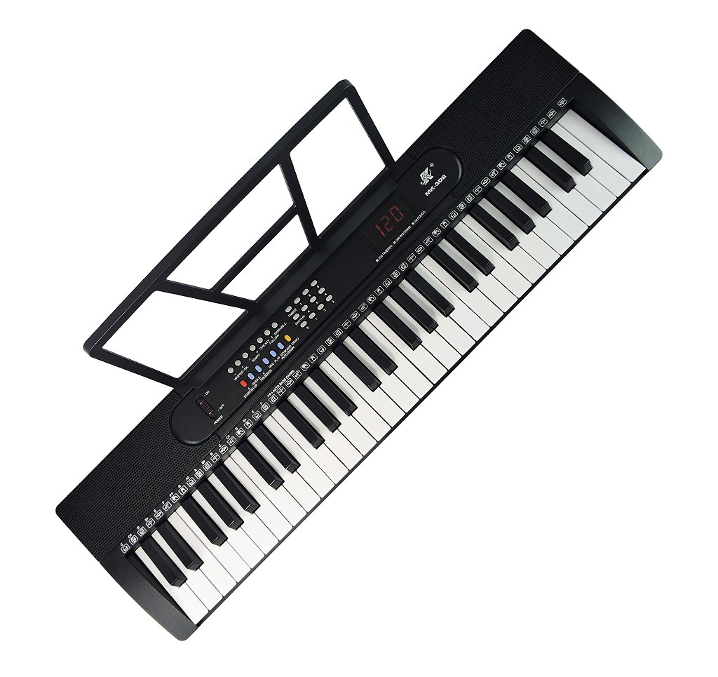 Teclado Musical Meike 54 Teclas MK-302 - Visor Led + Fonte Bivolt