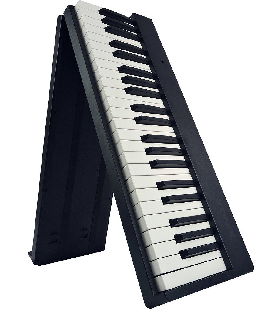 Piano Eletrônico Dobrável 88 Teclas Arranjador Konix - PH88-C