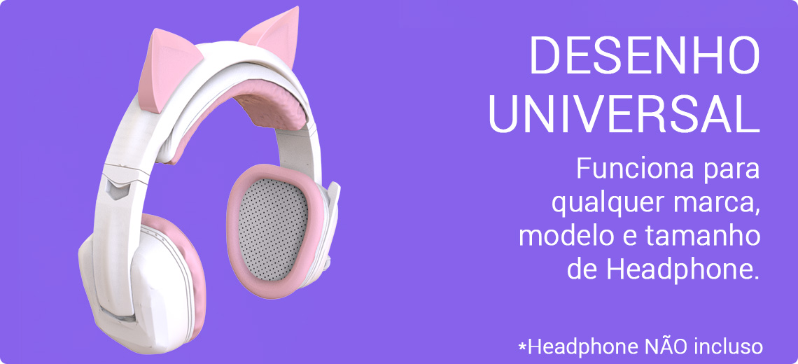 ORELHAS DE GATO para Headphone Gamer, Sculpy - Sculpy - Printing Lifestyle