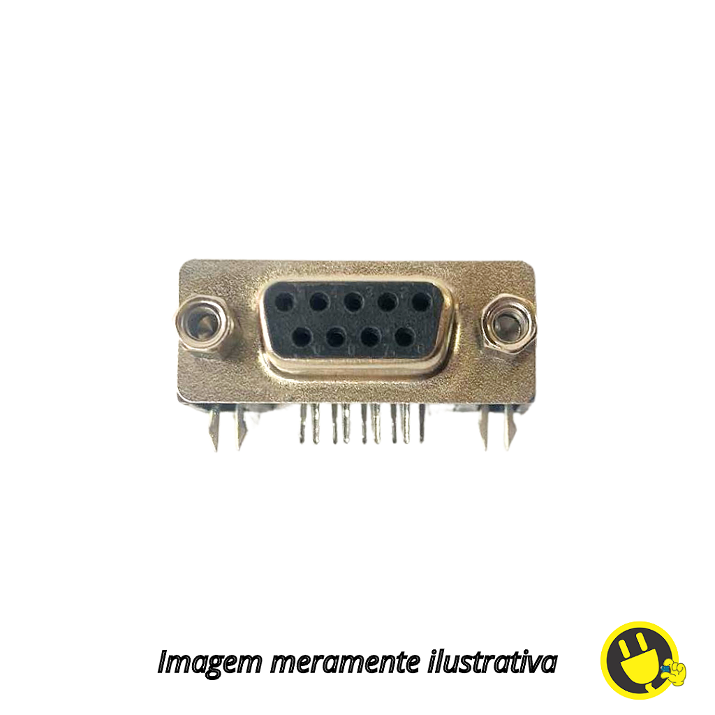 Conector DB9 Fêmea 90º para Placa PCI - SmartProjects Brasil