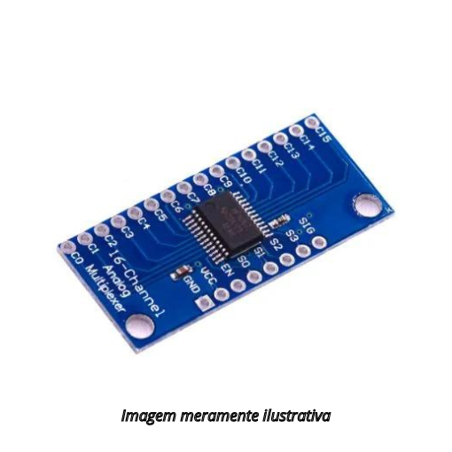 Módulo Multiplexador Analógico Digital 16 Canais CD74HC4067