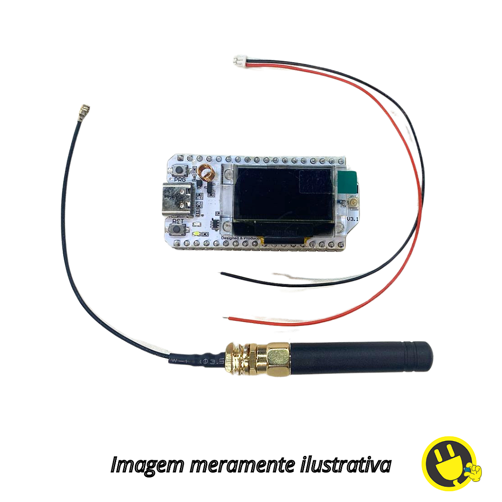 Placa Lora ESP32 SX1262 Display Oled Wifi Bluetooth 868-915mhz