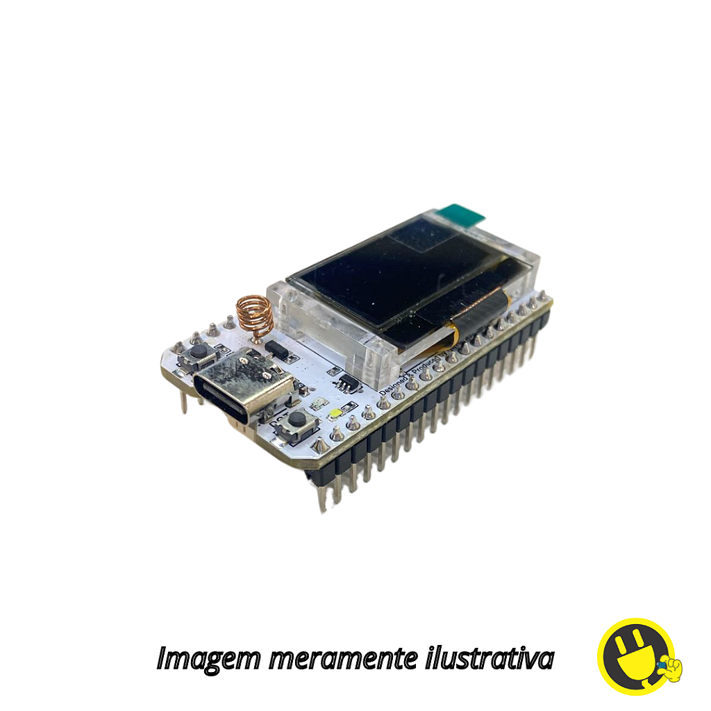 Placa Lora ESP32 SX1262 Display Oled Wifi Bluetooth 868-915mhz