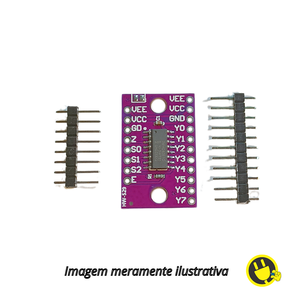 Módulo Multiplexador Analógico de 8 Canais 74HC4051