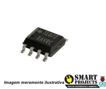 Amplificador Operacional Duplo JFET de Baixo Ruído TL072CDT SMD