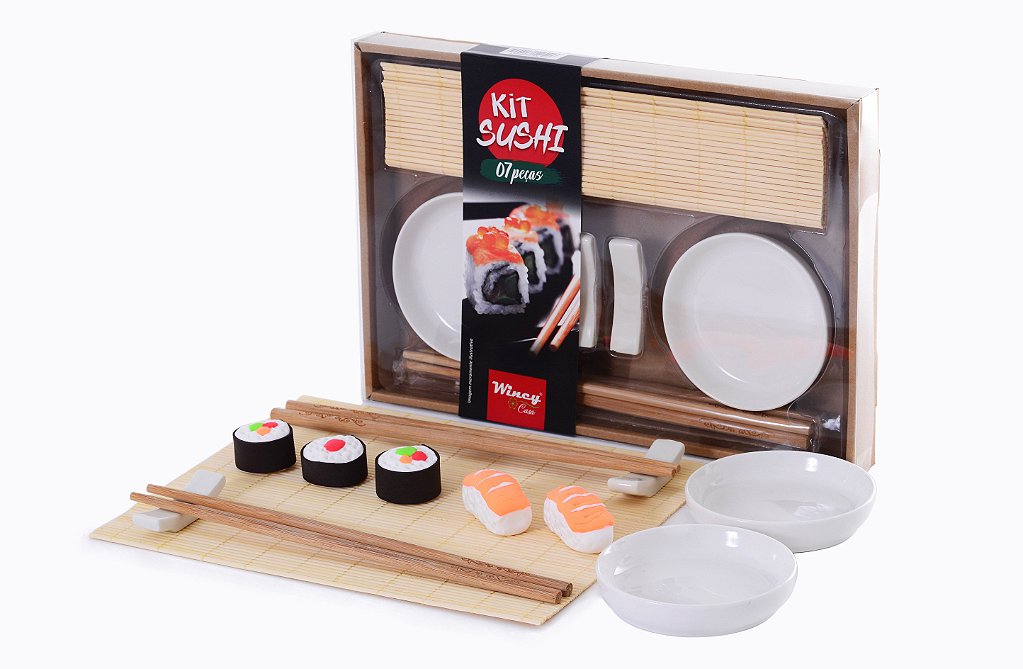 Kit Sushi 7 Ele + Papel Arroz - g a $139