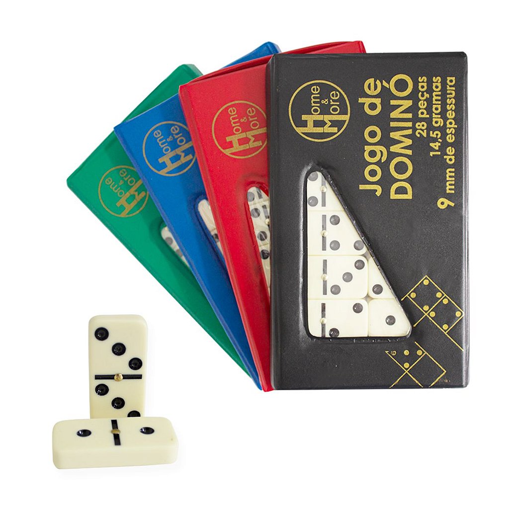 Modelos de peças utilizadas nos jogos (dominós de 1 a 5 na primeira