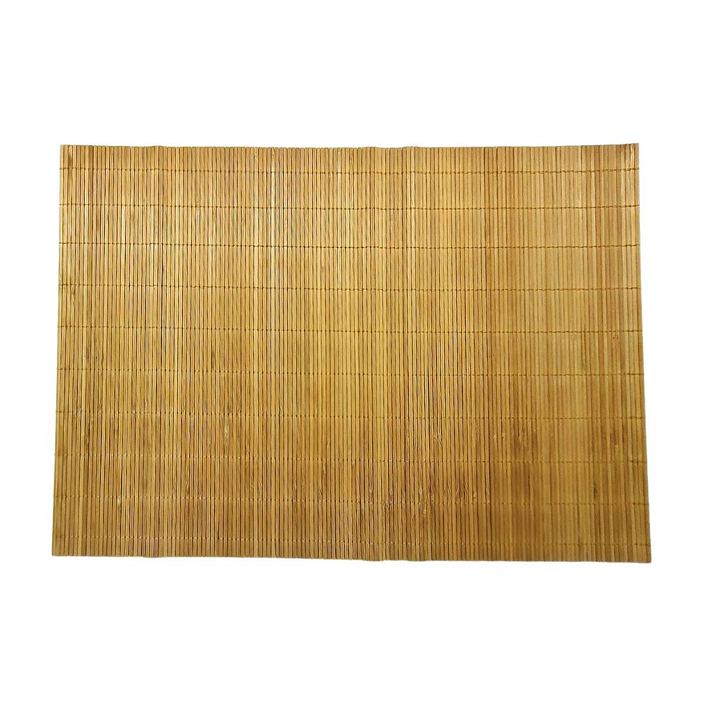 Jogo americano cozinha de bambu 4 peças lugar americano marrom
