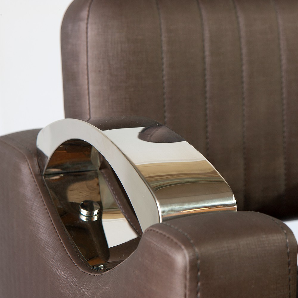 Cadeira de Cabeleireiro Toscana com Encosto Reclinável e Cabeçote - STOF  Art Móveis