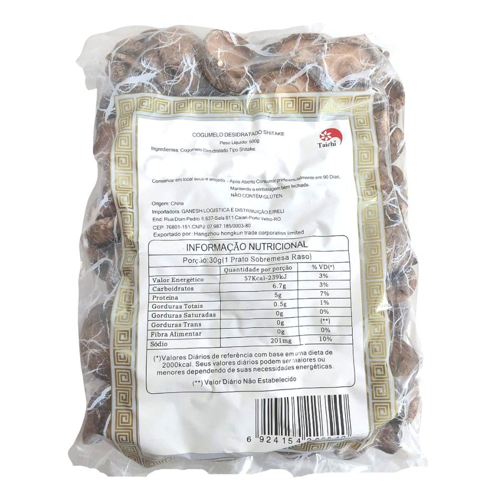 Cogumelo Shitake Inteiro desidratado 500g – Tokyo Produtos Orientais