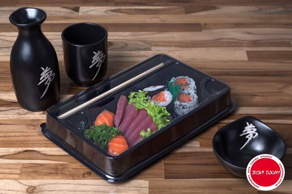 susHi_x出品　本体+100cm幅トレイ2個付属 Comprar Embalagem Hashi 2 - 100 unidades - Sushi Today - Loja