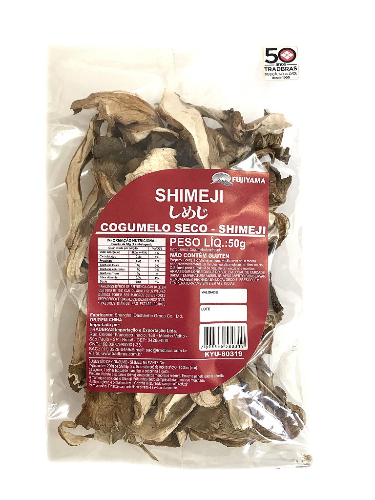 Cogumelo Shitake Desidratado Inteiro Fujiyama 50g - Bonsai Mercearia