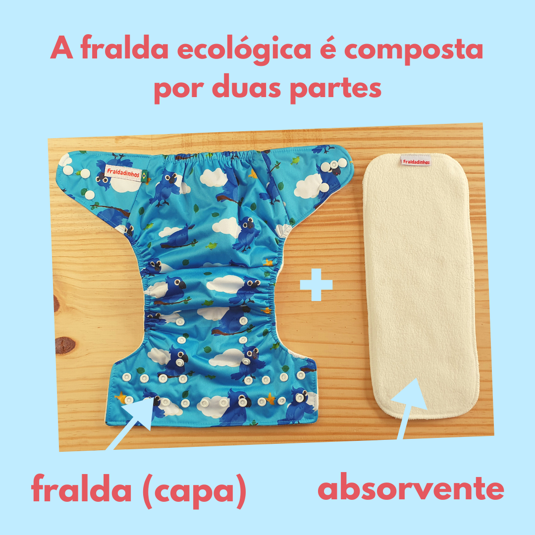 Conheça a fralda ecológica - Fraldadinhos Fraldas Ecológicas - Feito no  Brasil