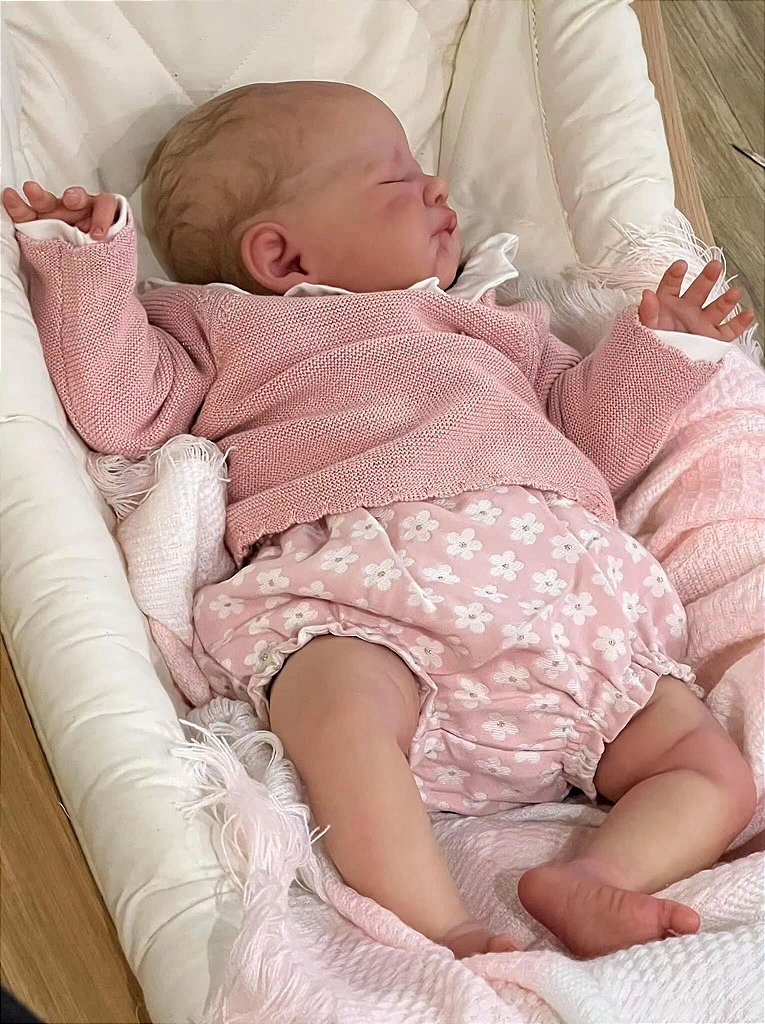 Bebê Reborn - Recem Nascido Dormindo Realista