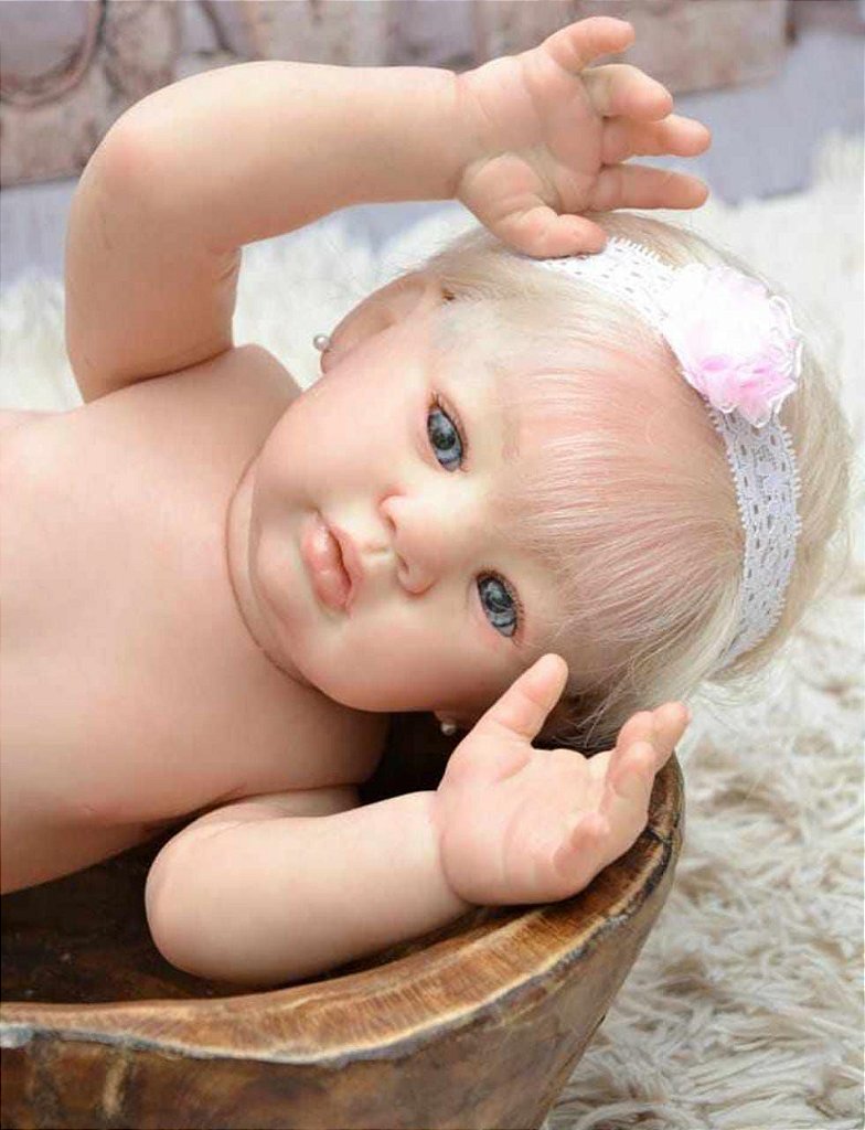 Boneca Bebe Reborn Toda de Silicone Bebê Reborn Silicone - Dondoquinha  Reborn - Bebê Reborn