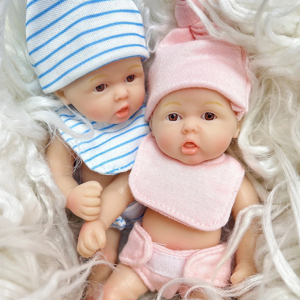 Mini Bebê Reborn Silicone Sólido Completo *Dulce* (GEMEOS) - Ana