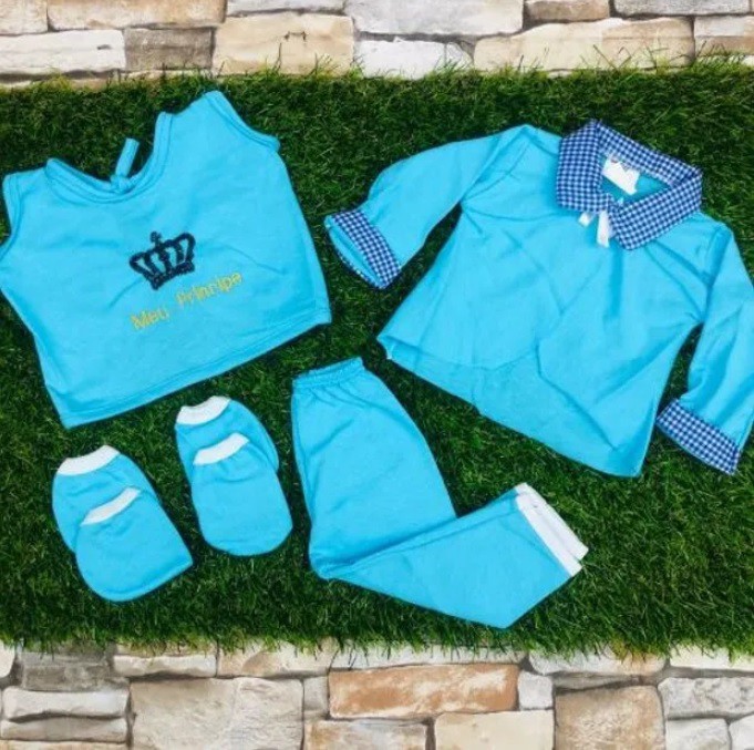 Kit roupa bebê reborn menino