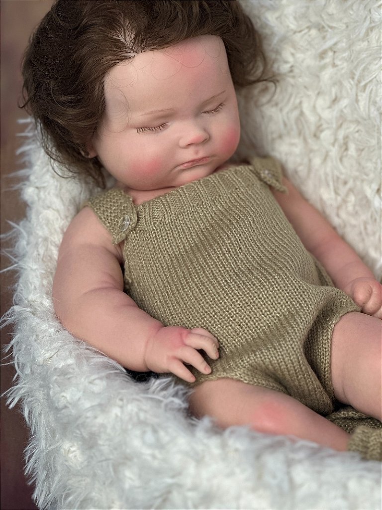 BEBÊ REBORN GIOVANNA TODA EM SILICONE SÓLIDO MEGA REALISTA