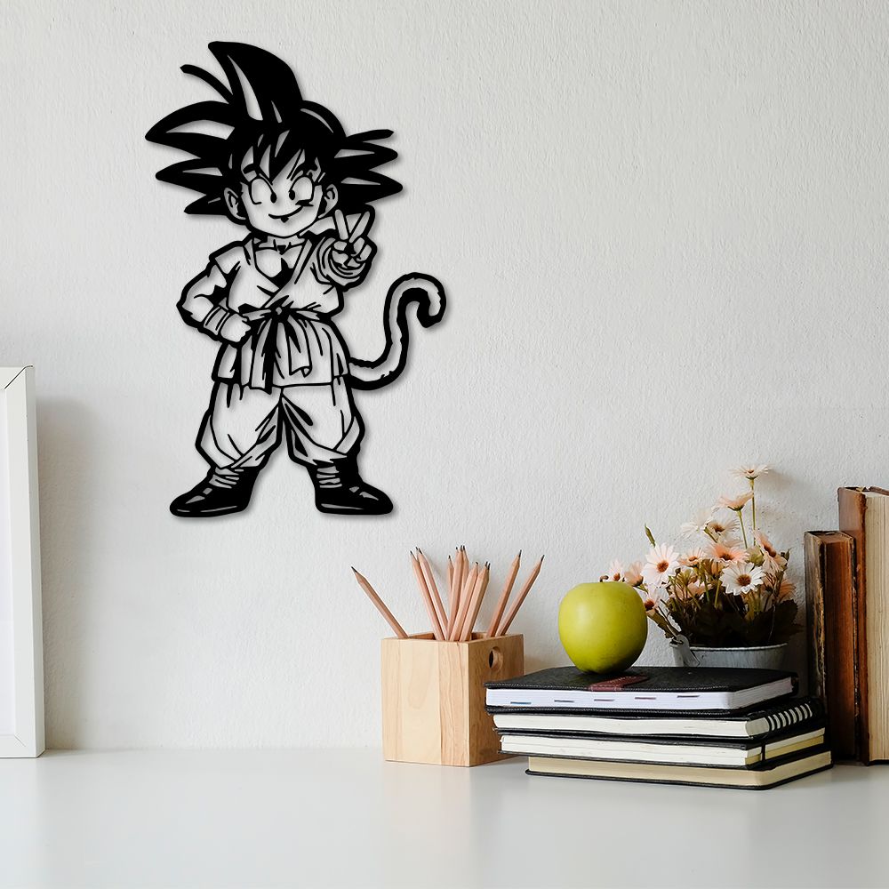 Aplique de Parede Goku Criança em Madeira - Aimará Decor  Porta Medalhas,  Quadros decorativos, Iluminação Decorativa