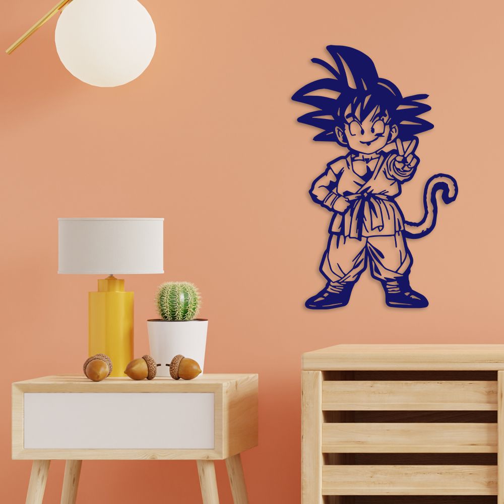 Aplique de Parede Goku Criança em Madeira - Aimará Decor  Porta Medalhas,  Quadros decorativos, Iluminação Decorativa