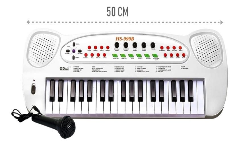 Teclado com microfone HS5460A – DM Toys