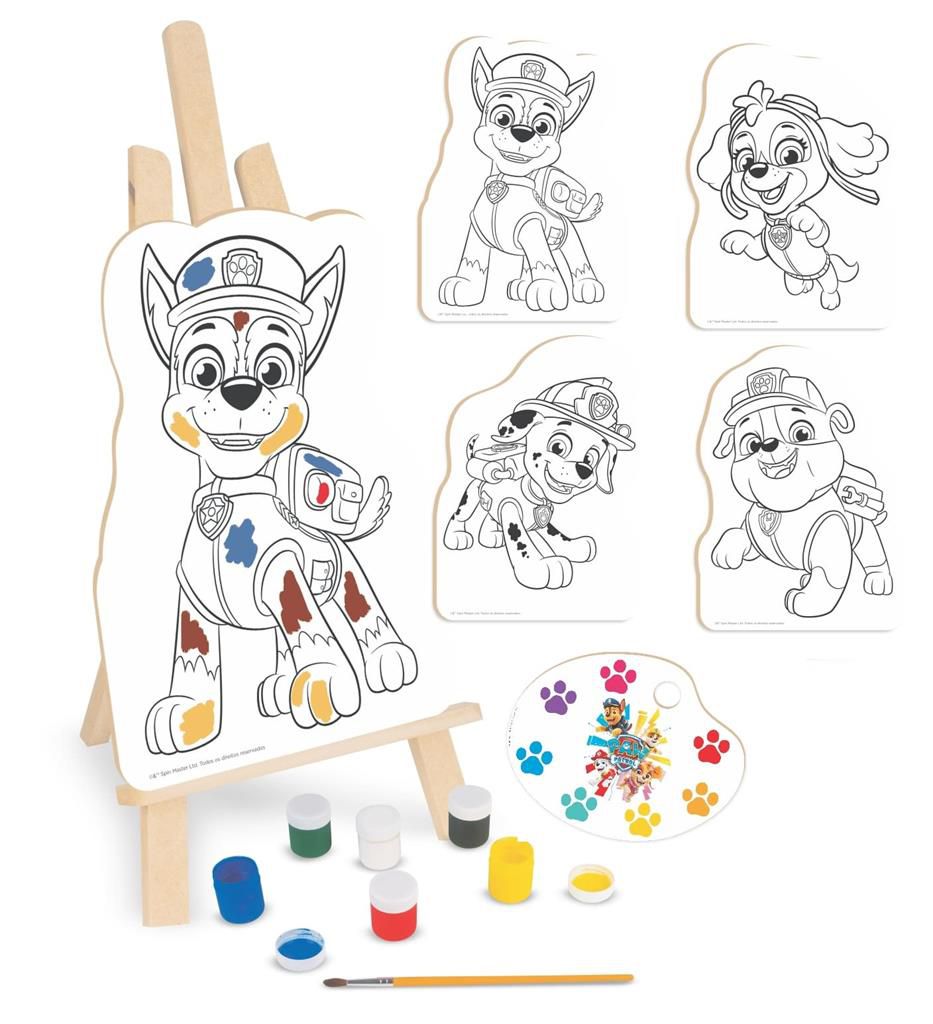 Brinquedo Infantil Jogo Kit Pintura Patrulha Canina Nig - Kit de