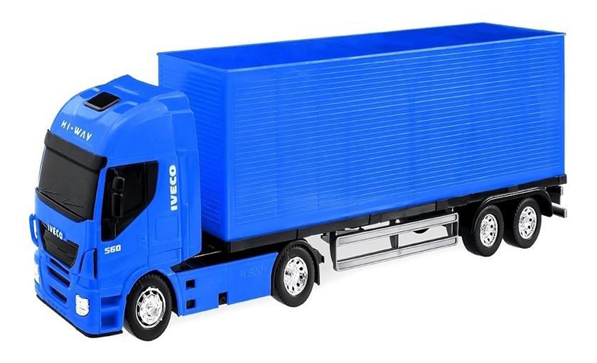 Caminhão Carreta Iveco + Empilhadeira Brinquedo Infantil Miniatura