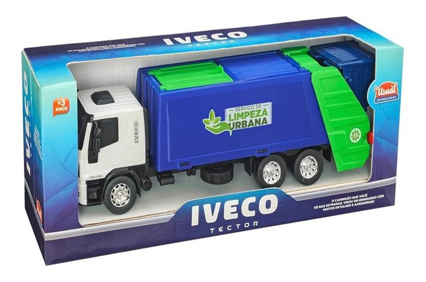 Caminhão Brinquedo Infantil Miniatura Iveco Tector Dropside